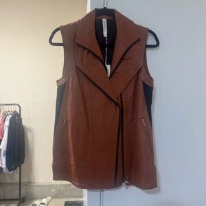 Mural Brown Wool-Blend Vest